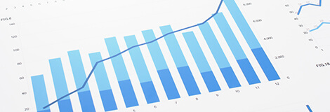 財務情報のグラフイメージ画像
